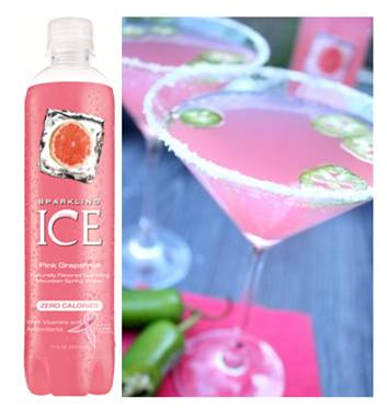 "'Sip Pink for the Cure' Cocktail - Sparkling Ice Donates to Find a Cure"