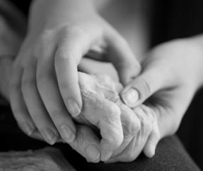 "helping hand of the caregiver"